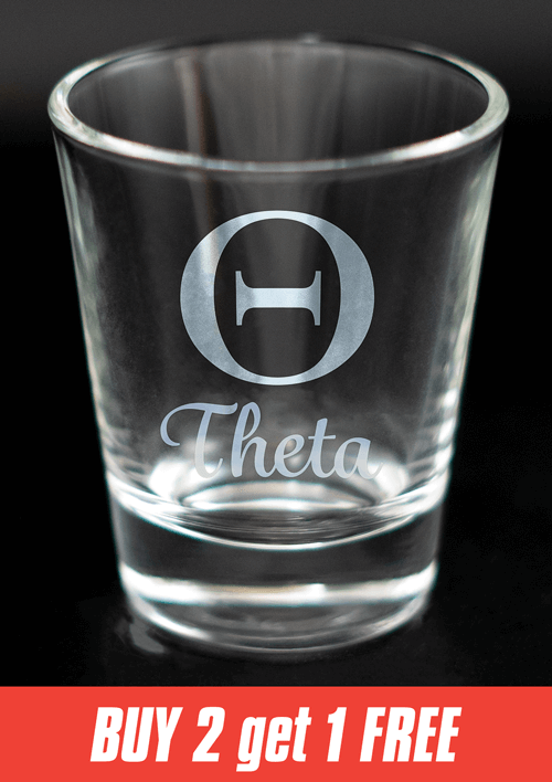 Greek Letter Shot Glasses