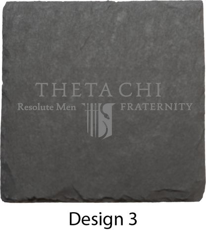 Theta Chi Stone Coasters - 4-Pack