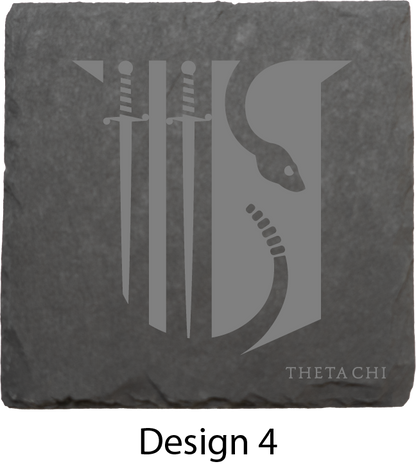 Theta Chi Stone Coasters - 4-Pack