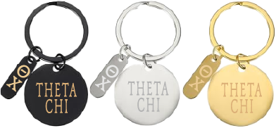 Theta Chi Name and Letters Keychains
