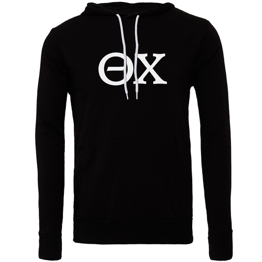 Theta Chi Embroidered Lettered Hooded Sweatshirts