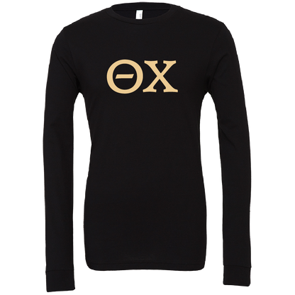 Theta Chi Lettered Long Sleeve T-Shirts