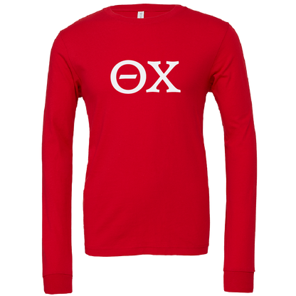 Theta Chi Lettered Long Sleeve T-Shirts