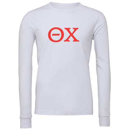 Theta Chi Lettered Long Sleeve T-Shirts