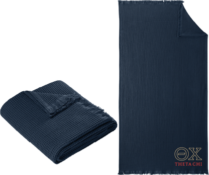 Theta Chi Letters and Name Blankets