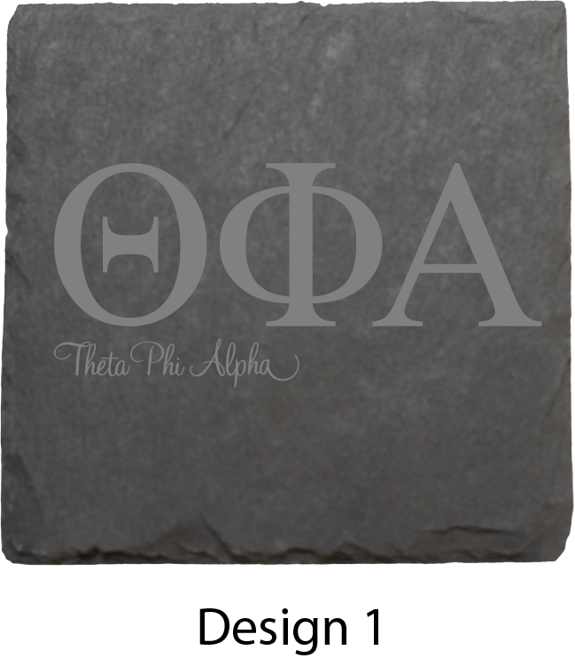 Theta Phi Alpha Stone Coasters - 4-Pack