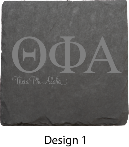 Theta Phi Alpha Stone Coasters - 4-Pack