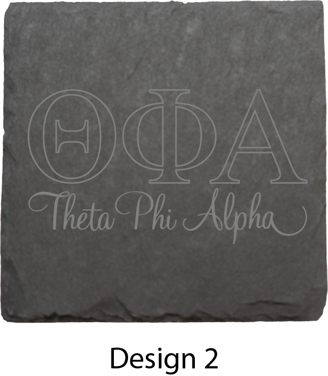 Theta Phi Alpha Stone Coasters - 4-Pack