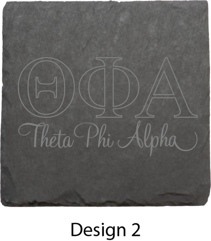 Theta Phi Alpha Stone Coasters - 4-Pack