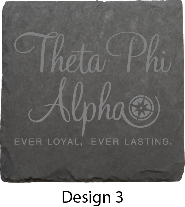 Theta Phi Alpha Stone Coasters - 4-Pack