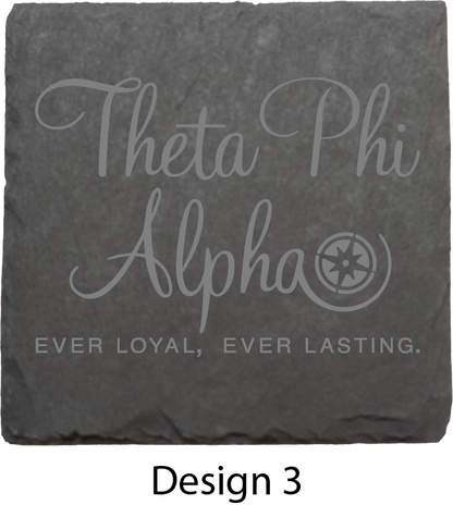 Theta Phi Alpha Stone Coasters - 4-Pack