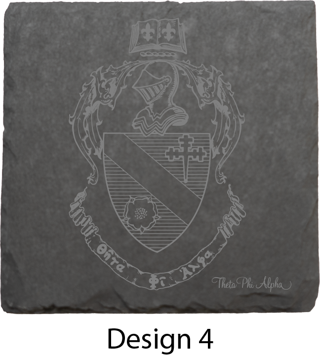 Theta Phi Alpha Stone Coasters - 4-Pack