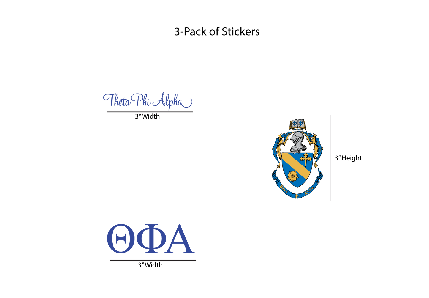 Theta Phi Alpha Stickers