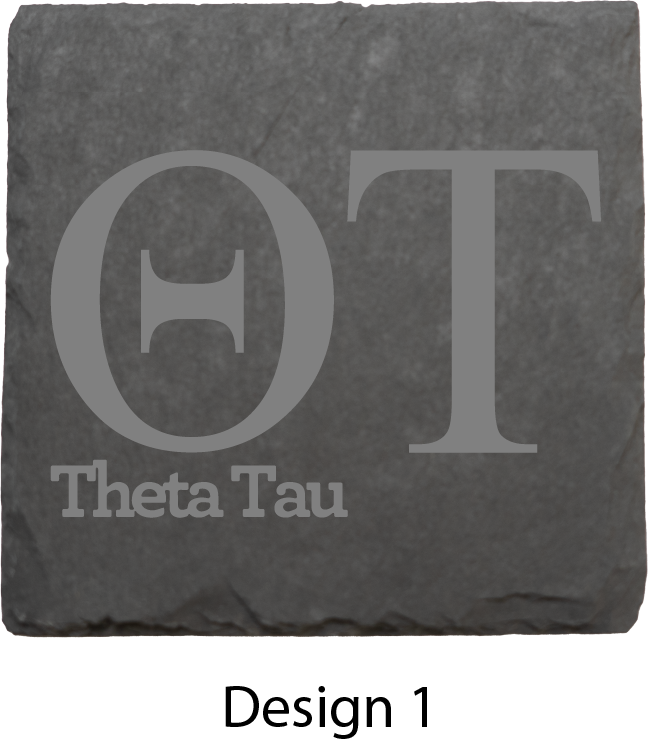 Theta Tau Stone Coasters - 4-Pack