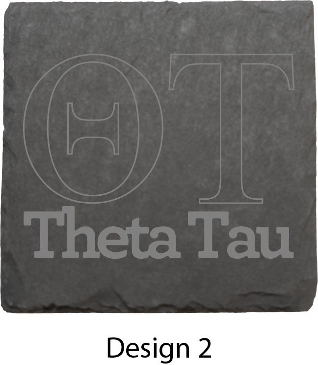 Theta Tau Stone Coasters - 4-Pack