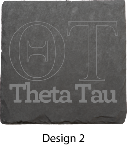 Theta Tau Stone Coasters - 4-Pack