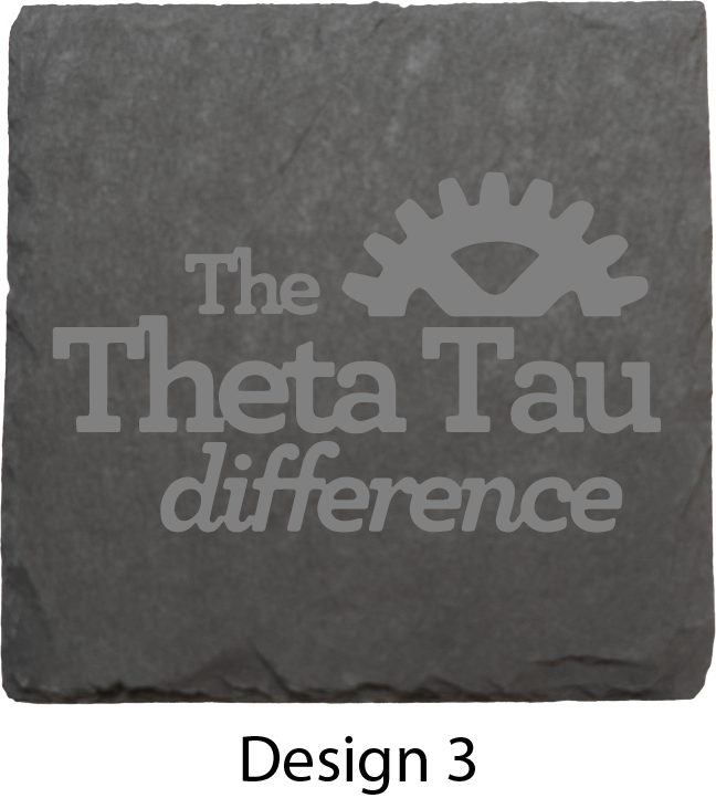 Theta Tau Stone Coasters - 4-Pack