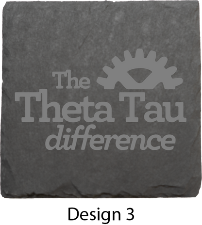 Theta Tau Stone Coasters - 4-Pack