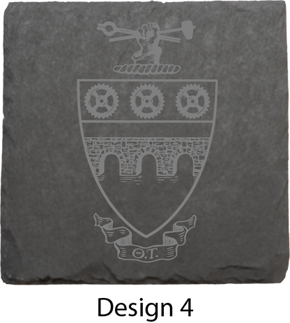 Theta Tau Stone Coasters - 4-Pack