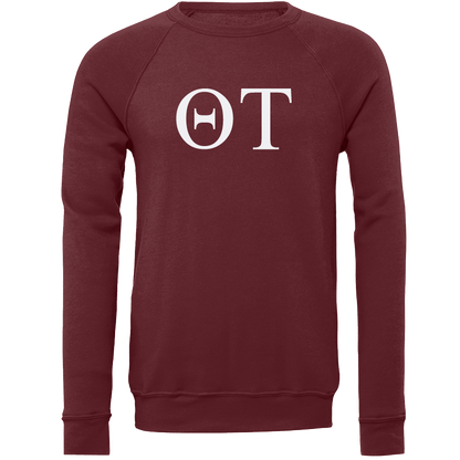 Theta Tau Lettered Crewneck Sweatshirts