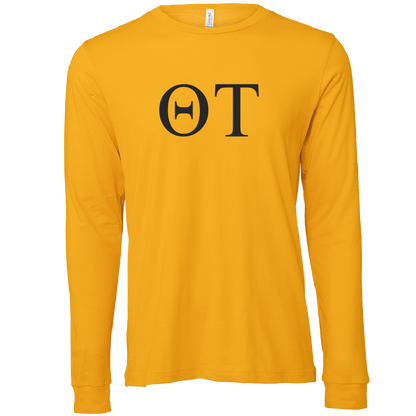 Theta Tau Lettered Long Sleeve T-Shirts