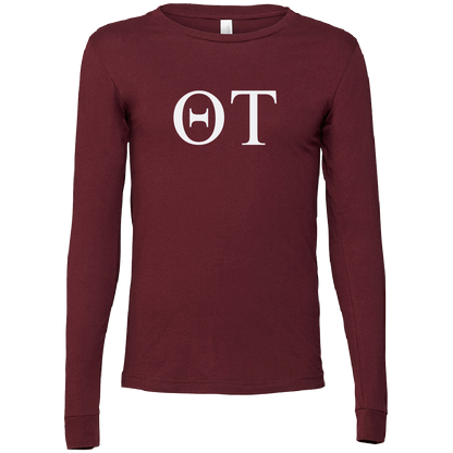 Theta Tau Lettered Long Sleeve T-Shirts