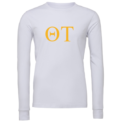 Theta Tau Lettered Long Sleeve T-Shirts