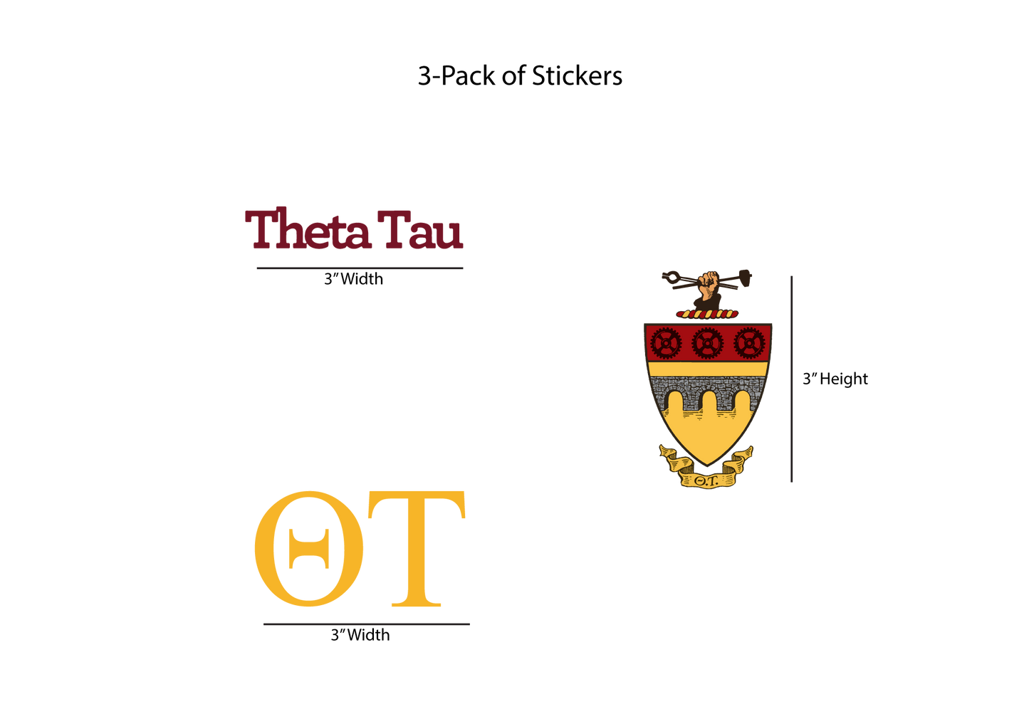 Theta Tau Stickers