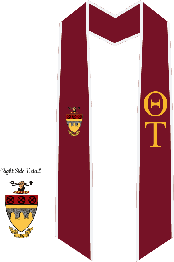 ThetaTauStoleAngledMaroonWhite ThetaTauStoleAngledMaroonWhite