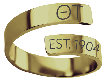 Theta Tau Year and Letters Rings