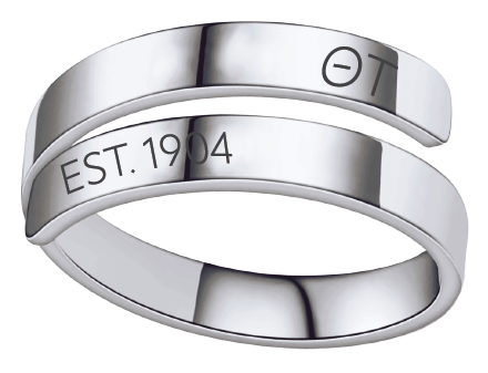 Theta Tau Year and Letters Rings