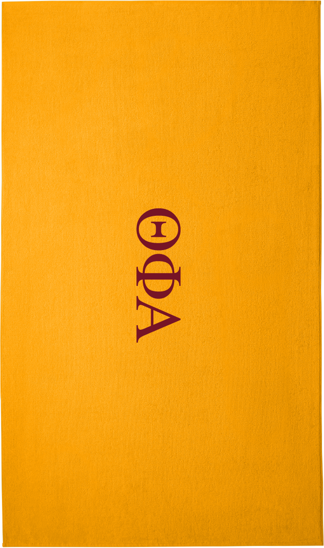 Theta Phi Alpha Lettered Beach Towels