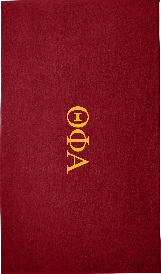 Theta Phi Alpha Lettered Beach Towels