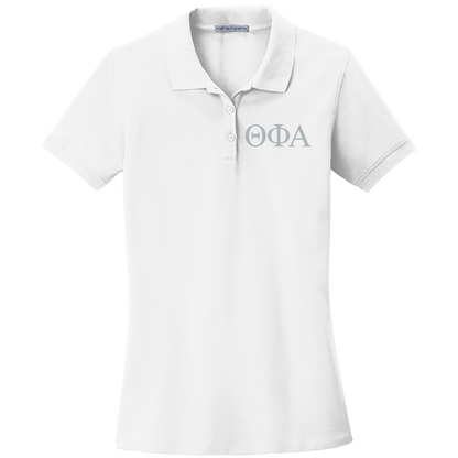 Theta Phi Alpha Ladies' Embroidered Polo Shirt