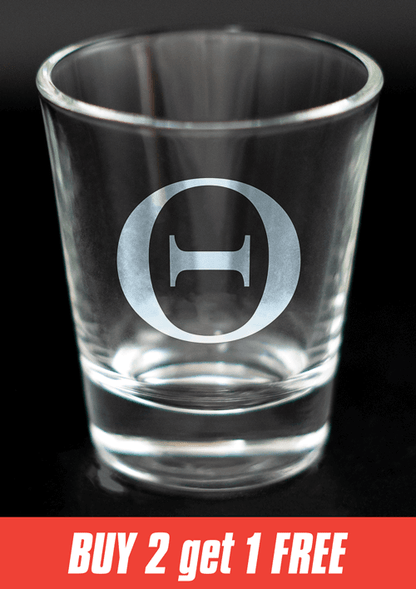 Greek Letter Shot Glasses