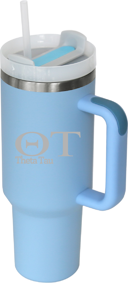 Theta Tau Lettered 40oz Tumblers
