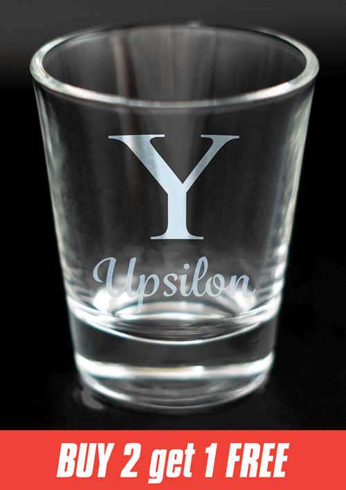 Greek Letter Shot Glasses