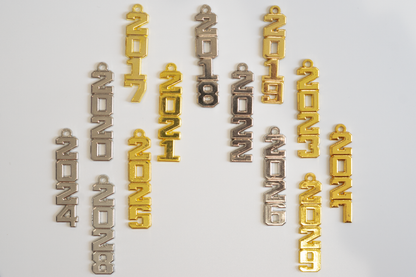 Graduation Tassels with Vertical Year Charms