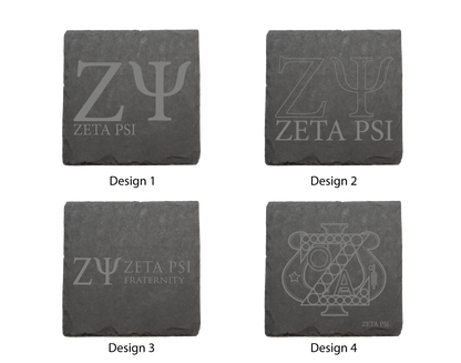 Zeta Psi Fraternity, Inc. Stone Coasters - 4-Pack