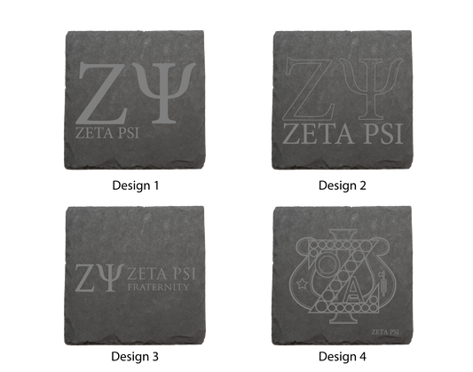 Zeta Psi Fraternity, Inc. Stone Coasters - 4-Pack