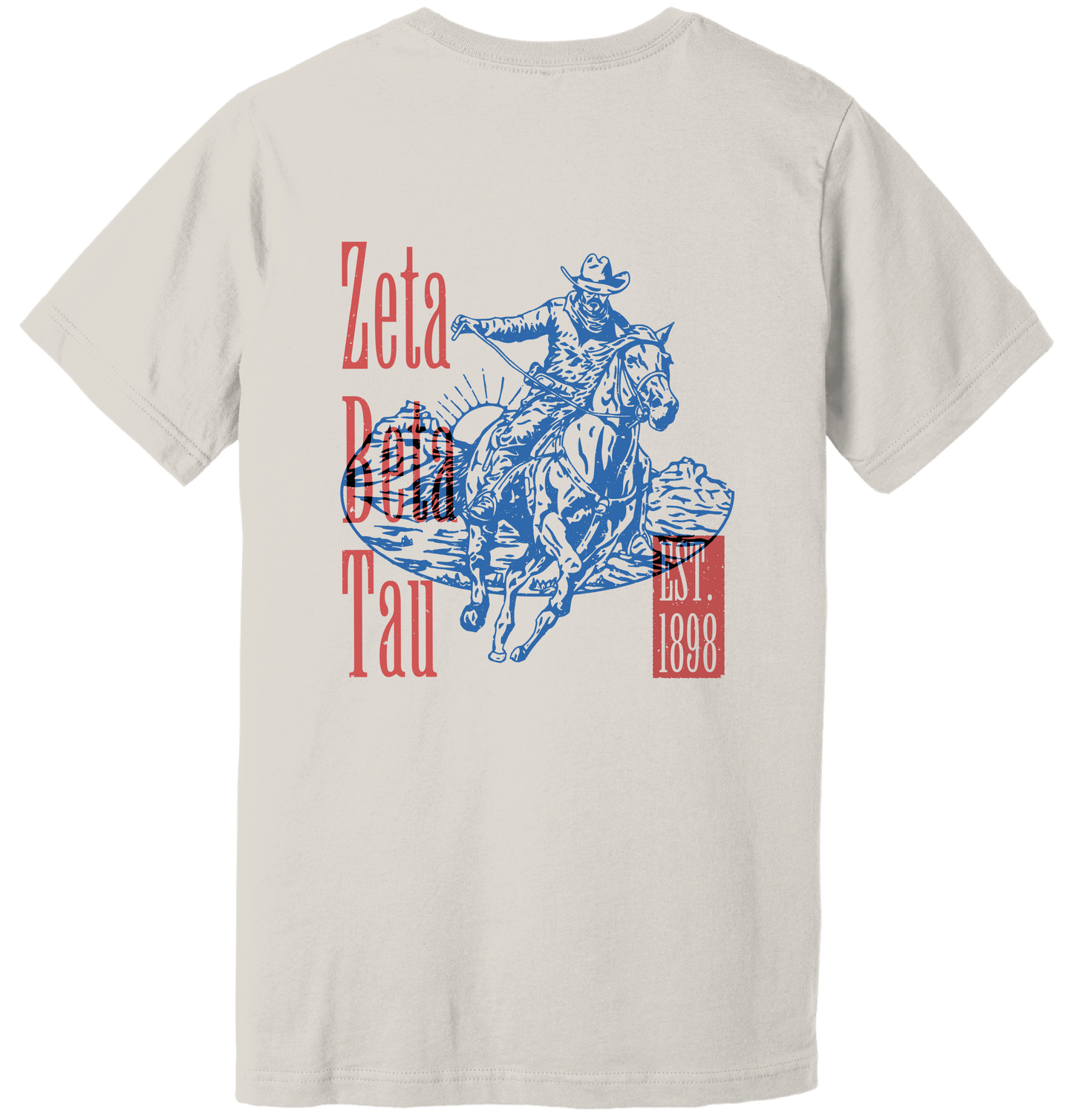 Zeta Beta Tau Cowboy Graphic T-Shirt