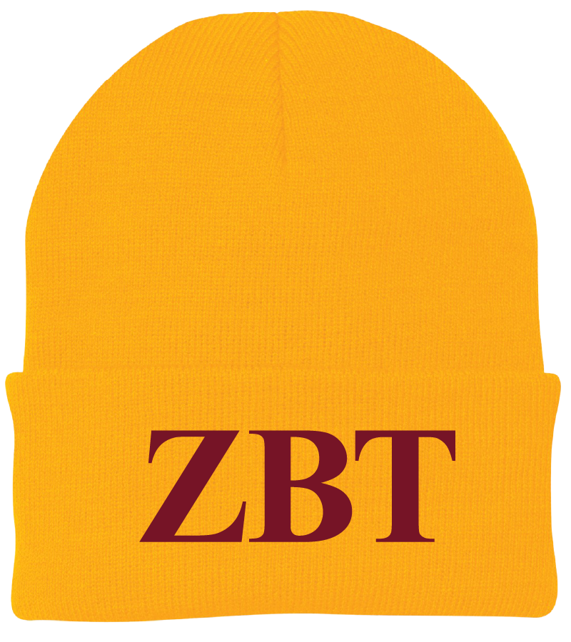 Zeta Beta Tau Lettered Beanies