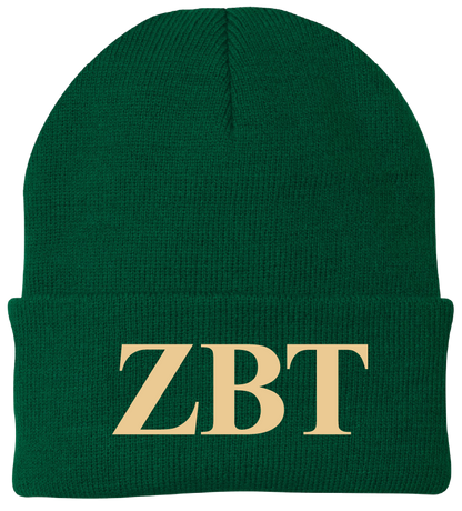 Zeta Beta Tau Lettered Beanies