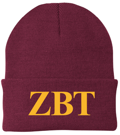 Zeta Beta Tau Lettered Beanies