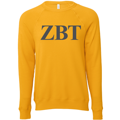 Zeta Beta Tau Lettered Crewneck Sweatshirts