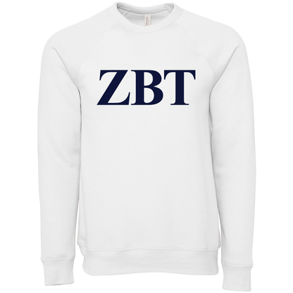 Zeta Beta Tau Lettered Crewneck Sweatshirts