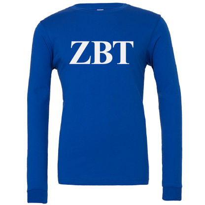 Zeta Beta Tau Lettered Long Sleeve T-Shirts