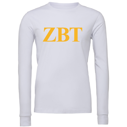 Zeta Beta Tau Lettered Long Sleeve T-Shirts