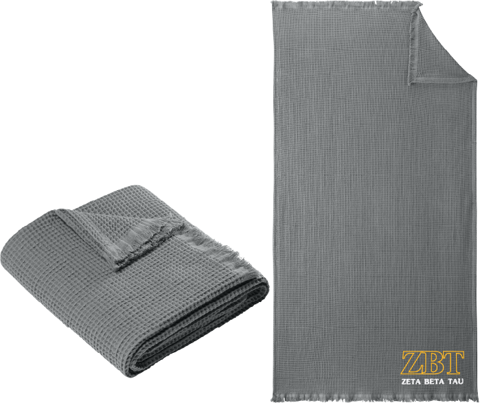 Zeta Beta Tau Letters and Name Blankets