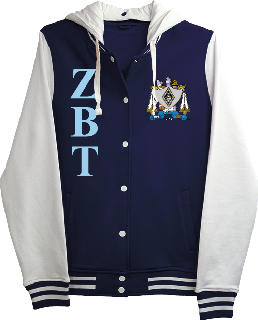 Zeta Beta Tau Varsity Hooded Sweatshirt